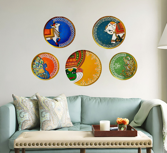 Culture Pack of 5 Wall Plates