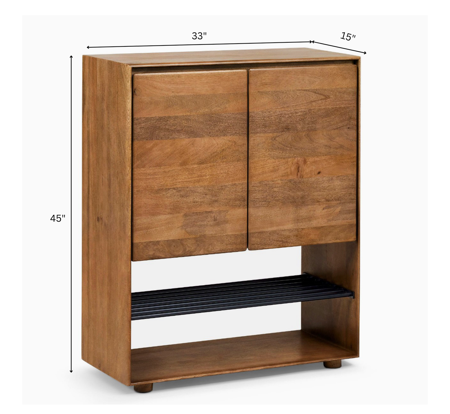 Panache Wooden 6-Tier Shoe Cabinet