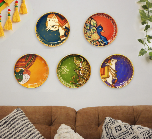 Culture Pack of 5 Wall Plates