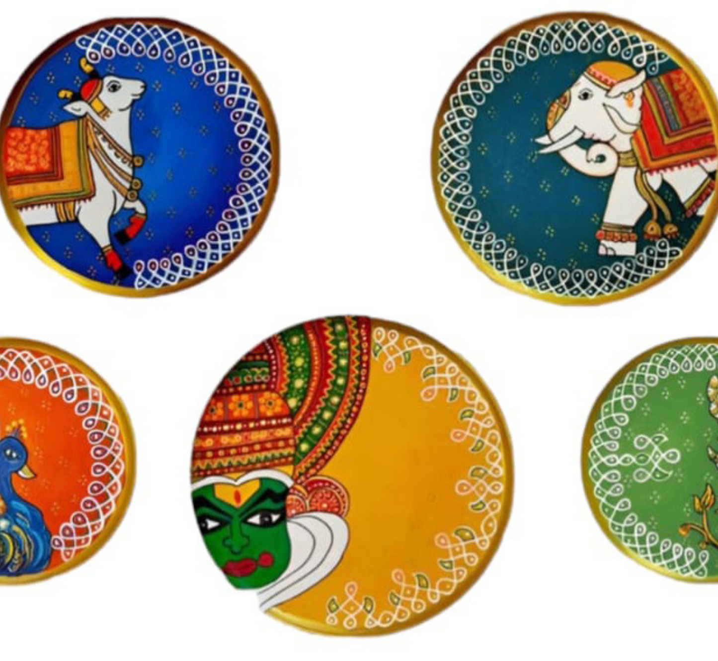 Culture Pack of 5 Wall Plates