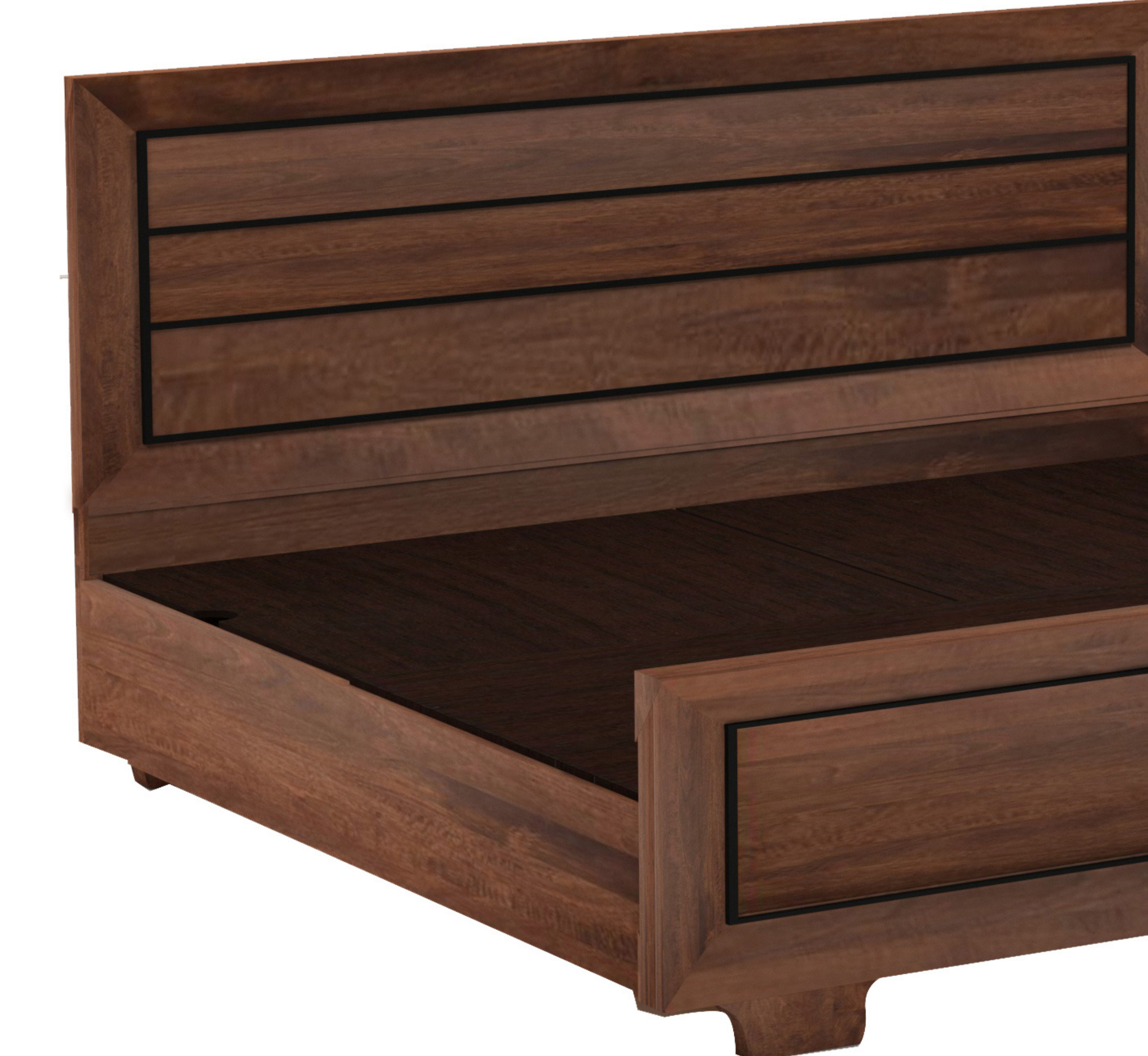 Aarna 100% Solid Wood Bed