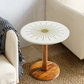 Eclectic Marble-Top Side Table