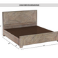 Parque 100% Solid Wood Bed