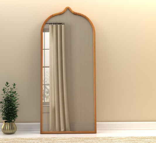 Arched Wooden 6FT Mirror