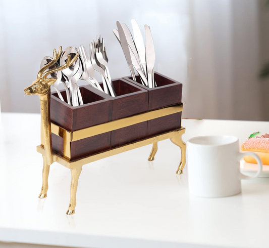 Character S/3 Wooden Cutlery Holder
