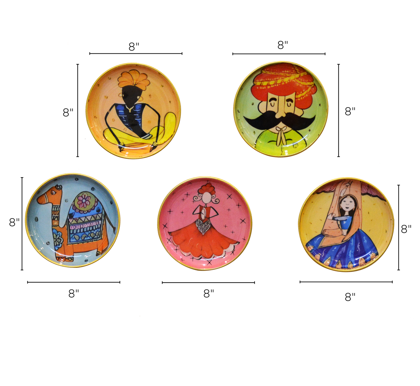 Thar Pack of 5 Wall Plates