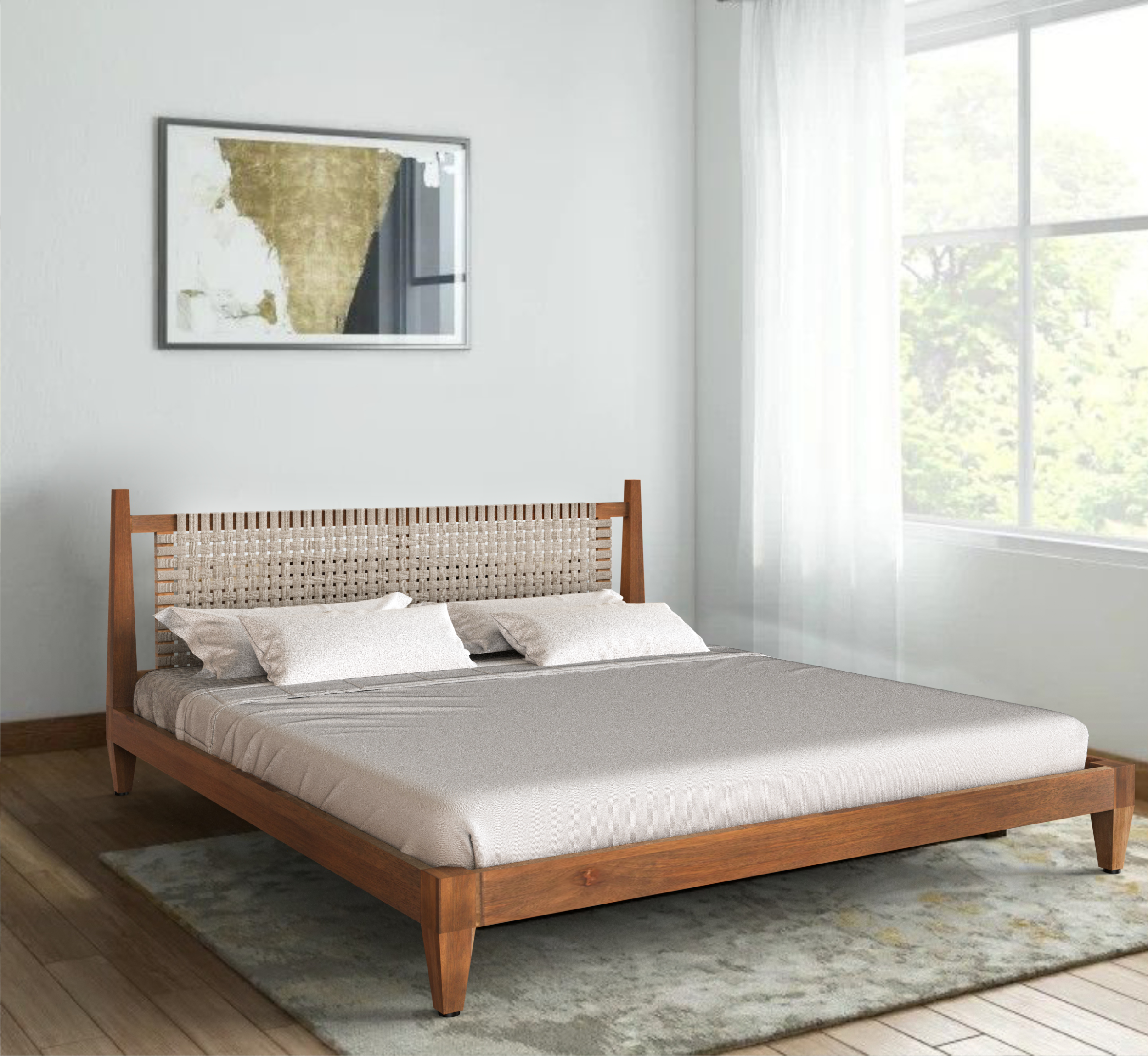 Namona 100% Solid Wood Bed