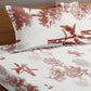 Cream Floral TC Cotton Blend King Size Fitted Bedsheet with 2 Pillow Covers-2