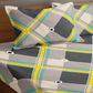 Multi Geometric TC Cotton Blend King Size Fitted Bedsheet with 2 Pillow Covers