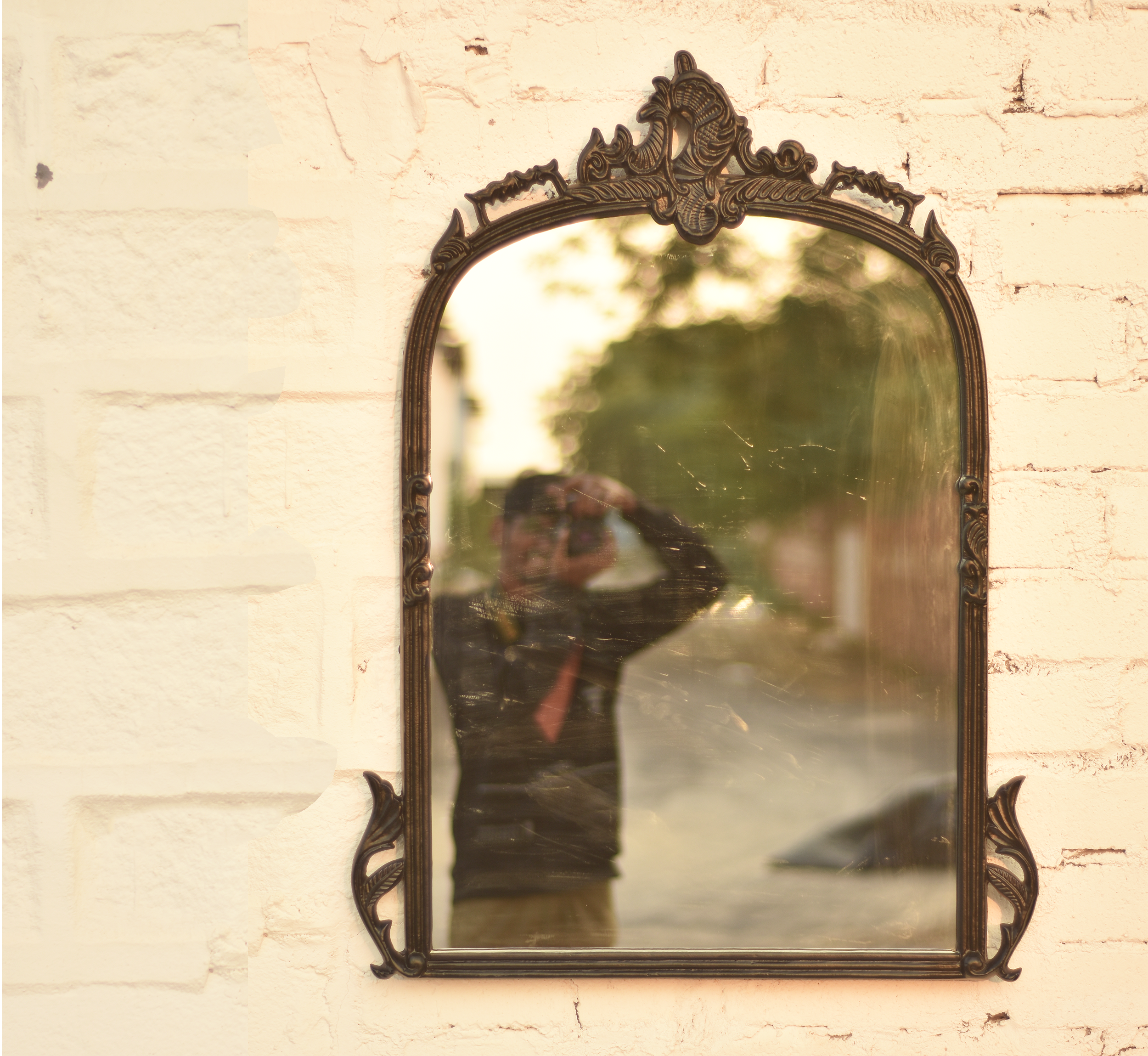 Victorian Arched Wall Mirror