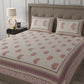 400 TC Exquisite Interiors Jaipuri Hand Block Print Super King Size Double Bedsheet Made up of 100% Cotton fabric with two pillow covers._35