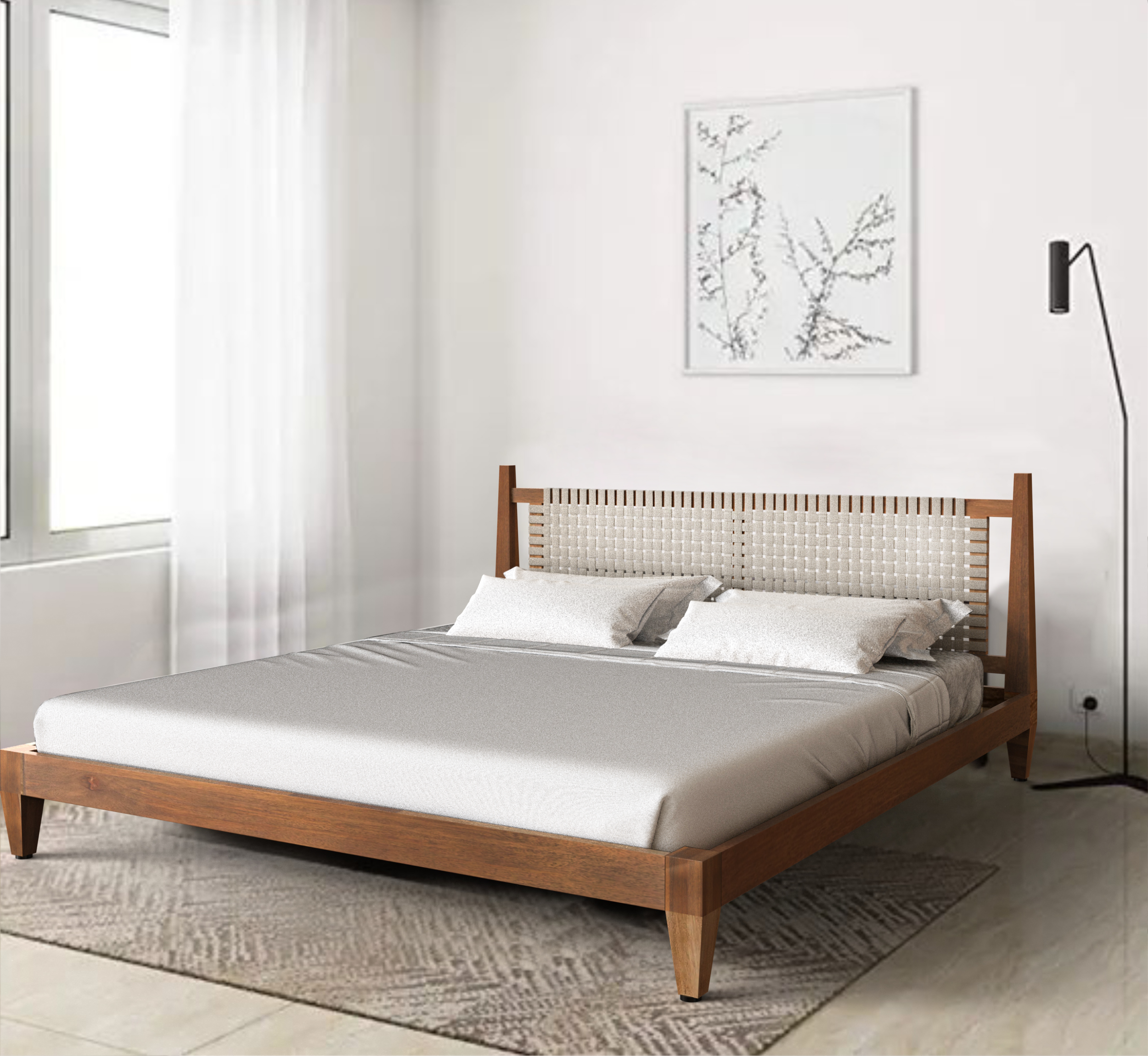 Namona 100% Solid Wood Bed