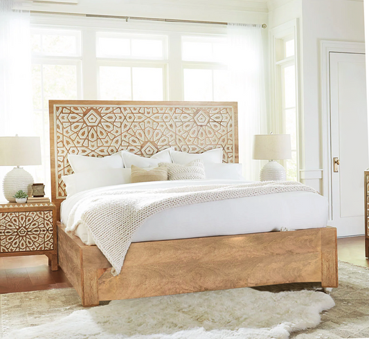 Aakrit 100% Solid Wood Bed