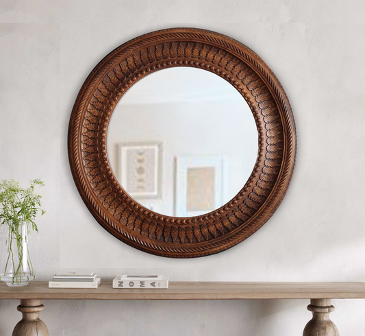 Aakrit Wooden Wall Mirror
