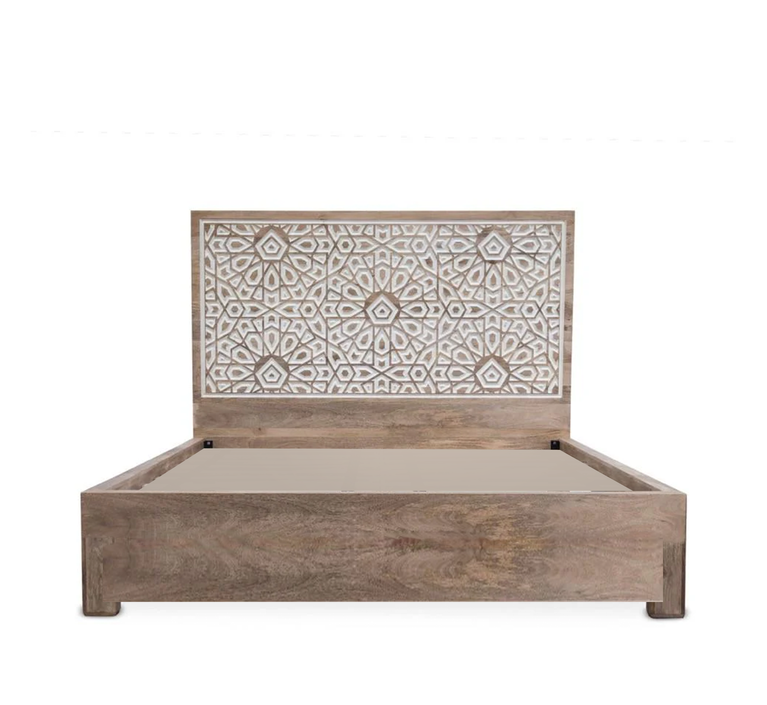 Aakrit 100% Solid Wood Bed