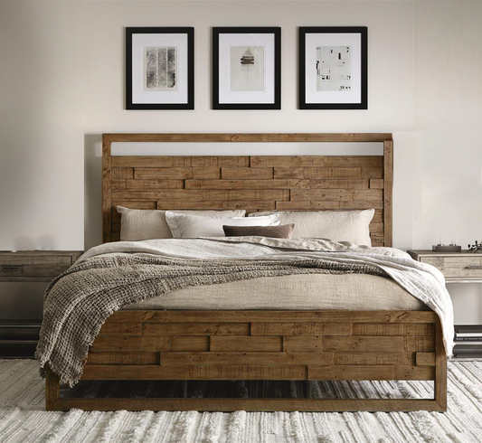 Vyut 100% Solid Wood Bed