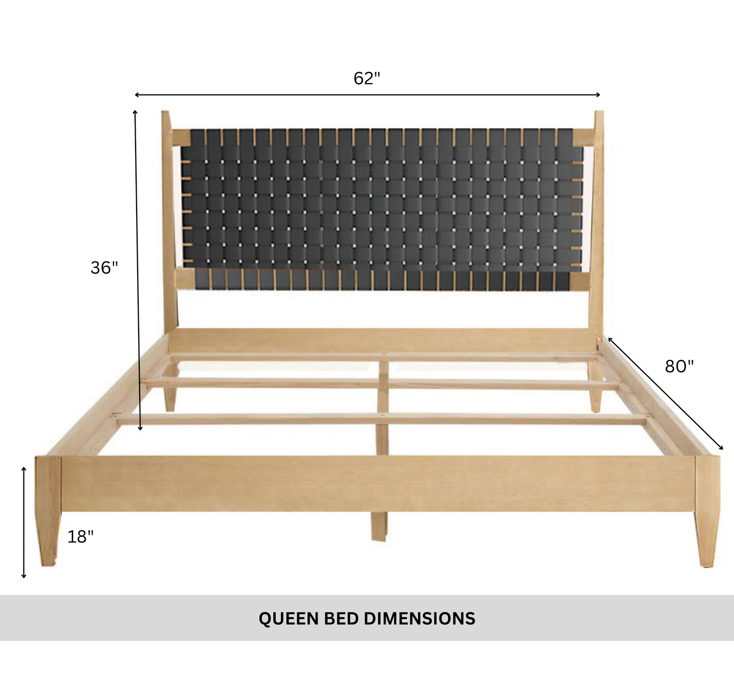 Namona 100% Solid Wood Bed