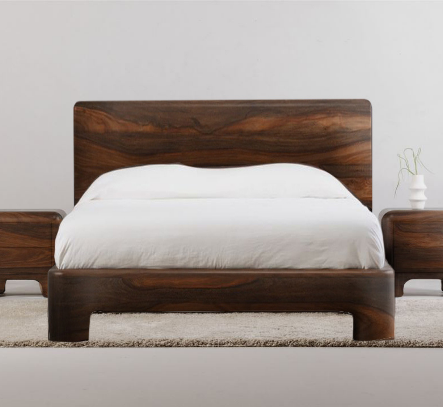 Kram 100% Solid Wood Bed