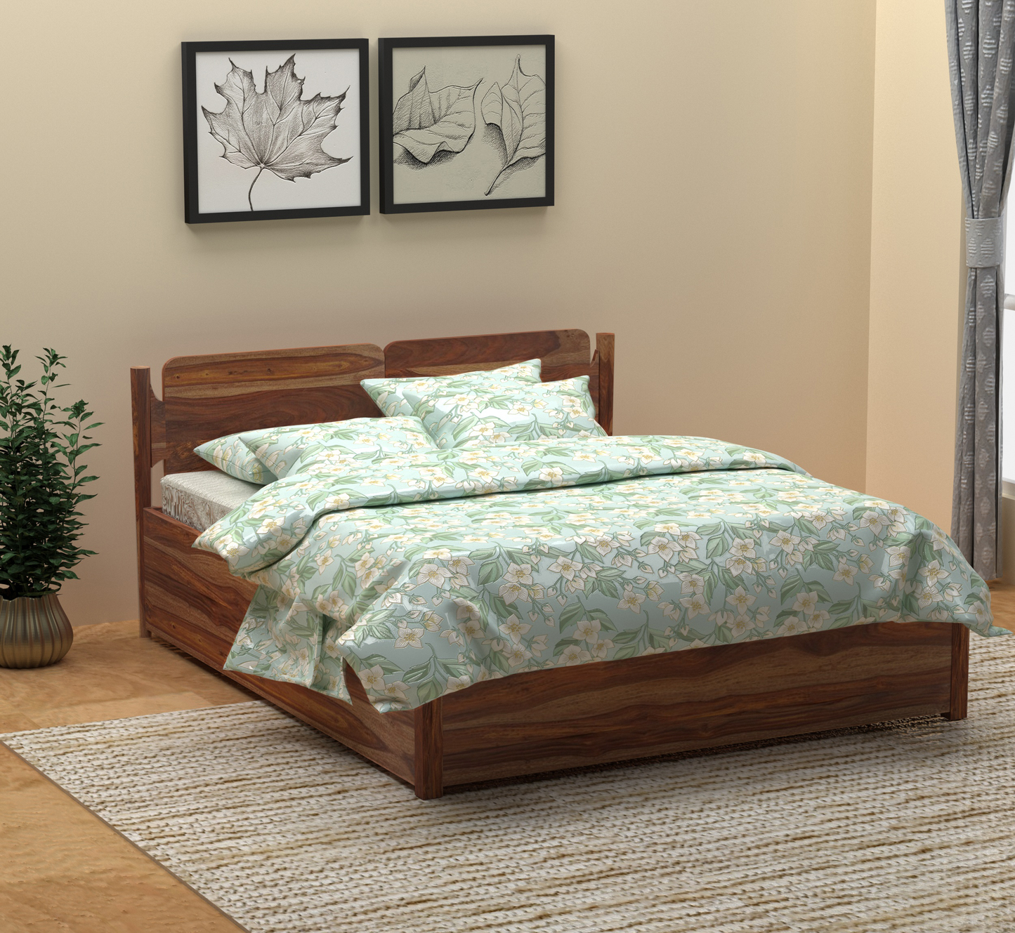 Harmony 100% Solid Wood Bed