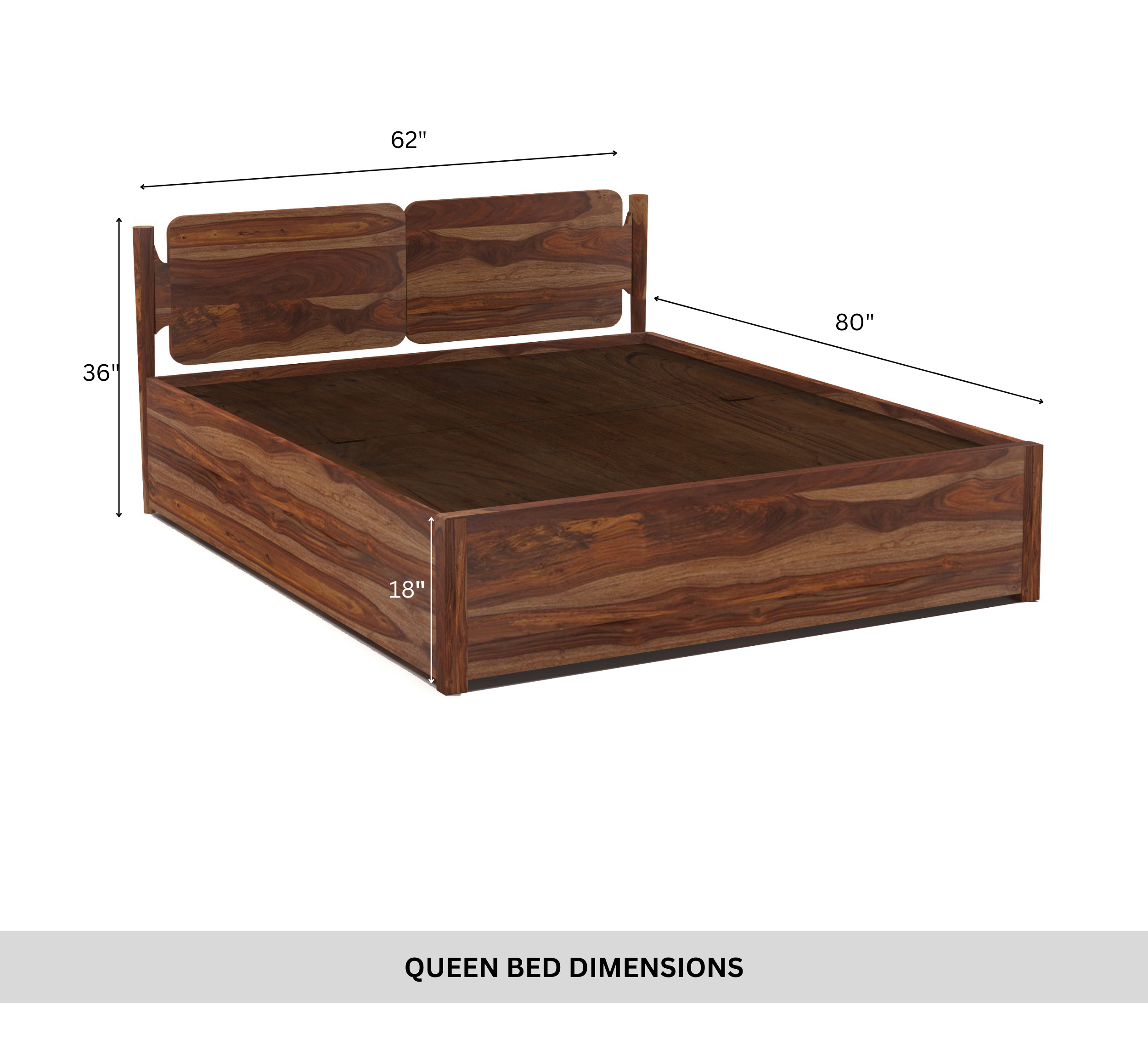 Harmony 100% Solid Wood Bed