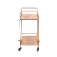 Panache 2-Tier Clear Glass Serving Trolley