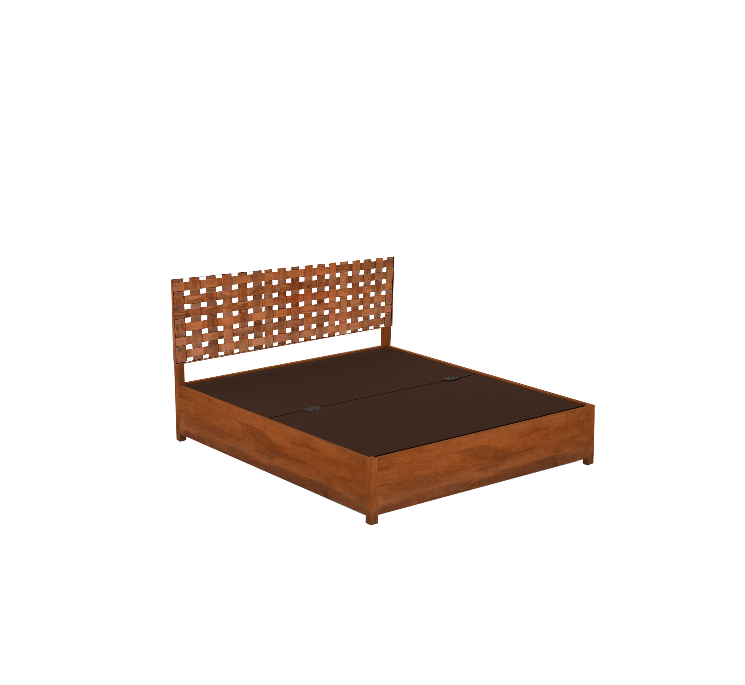 Woven 100% Solid Wood Bed