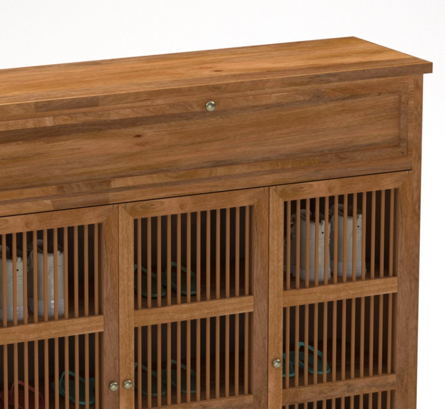 Sloan Wooden Full Size Shoe Cabinet