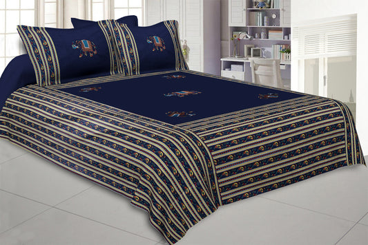 Royal Tortilla Pure Pure Cotton Bedsheet with 2 Pillow Covers