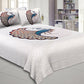 Miniflora Blue King Size Bedsheet With 2 Pillow Covers with 2 Pillow Covers
