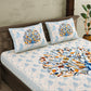 240 TC Cotton Sun Flower BedSheet with 2 Pillow Covers
