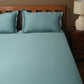 Azure Bliss Solid Bedsheet
