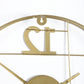 12-Three-5 Elegant Gold Wall Clock