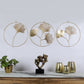 Golden Leaves Ring Wall Decor Set of 3