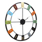 Round Numbers Multicolor Wall Clock