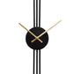 Ring & Stripes Metal Wall Clock