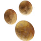 Round Ring Gold Foil Wall Decor Set of 3