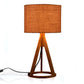 Jute Brown Trio Wooden Lamp