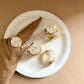 Round Mother of Pearl Napkin Ring Set of 6 Timeless Dining Accents for Exceptional Tablescapes, Size Large- Off White