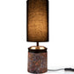 Metal Ambee printed Lamp with Solid Black Shade