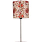 Metal Chrome Finish Lamp with Multicolor Birdy Shade