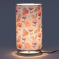 Metal Chrome Finish Lamp with Multicolor Spring Bird Round Lamp Shade