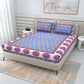 210 TC Super Jaipuri Hand Printed Queen Size Double Bedsheet Made up of 100% Cotton fabric with two pillow covers._54