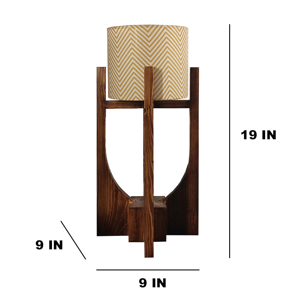 ⁠Solitaire Wooden Table Lamp