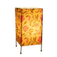 Square Four Leg Yellow Floral Table Lamp