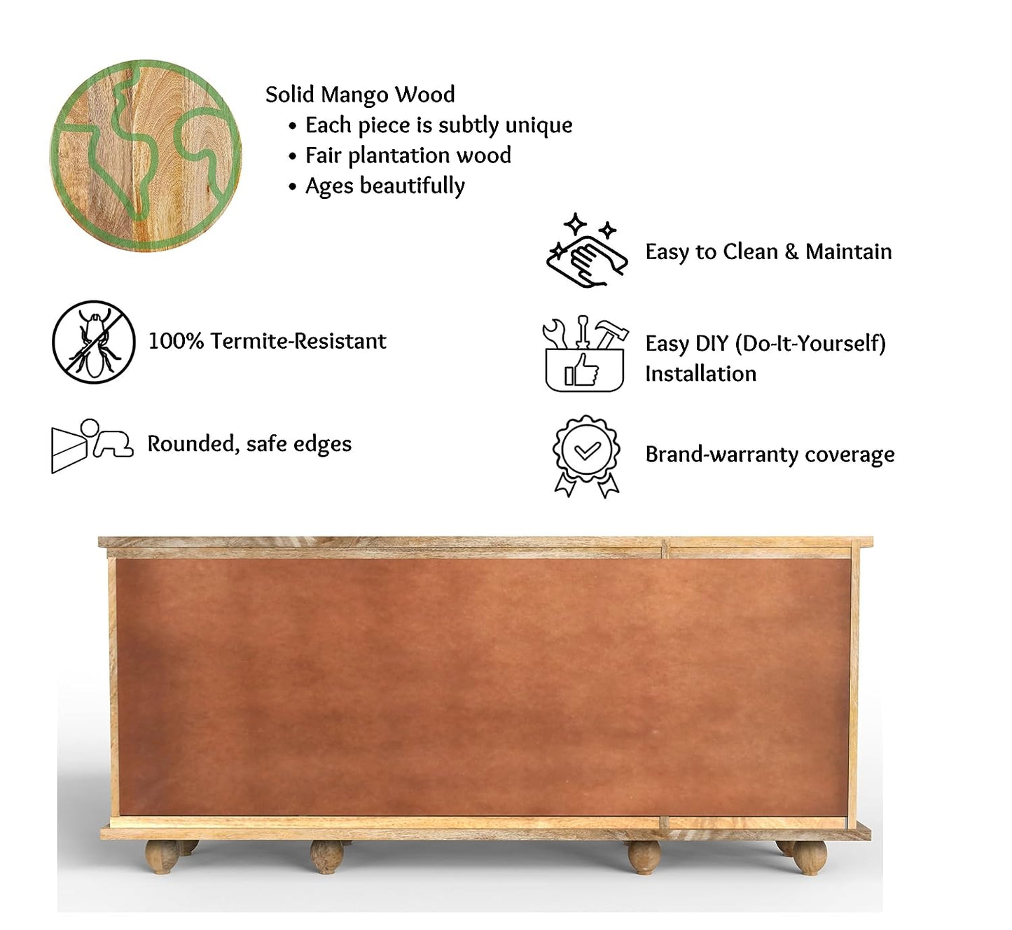 Rising Wooden 70" Sideboard