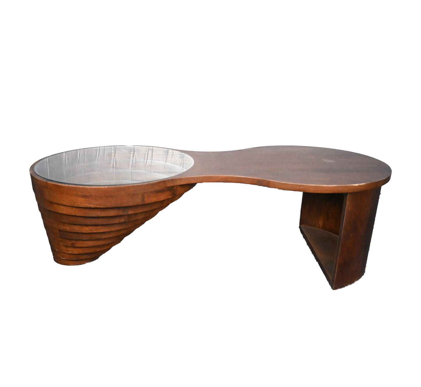 Helical Wooden Centre Table
